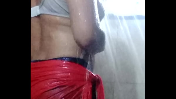 Indian cross dresser CD Aarya in shower 