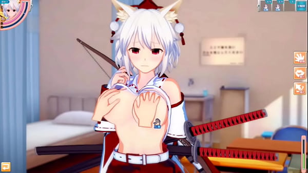 【エロゲーコイカツ！】東方project 犬走椛のおっぱい揉んで仁王立ち手コキフェラ奉仕してもらってからのセックス！爆乳エロアニメ【ヘンタイゲーム】  