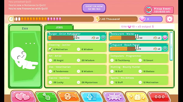 Let's Play Crush Crush mois and uncensored, this game is about dating girls, using all the gifts and social skills you have (and also fuck them)