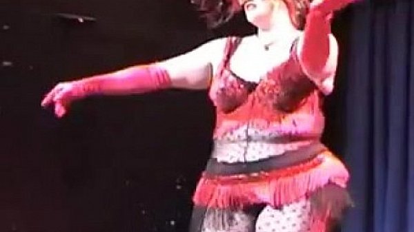 perfect nordic western blonde bbw in masked burlesque dance from