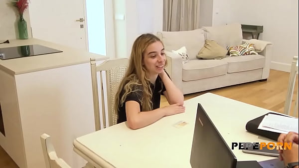 Her very first porn casting! Irina is shy, nervous but very sure about what she's doing!