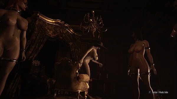 Resident Evil 8 Alcina Dimitrescu Nude Barefoot and Daughters Fallen Angels  18 Sexy