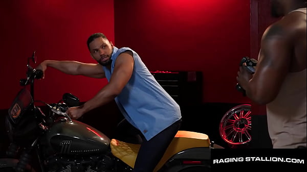 Muscle Jock Hardcore Smashed On Motorcycle By Bearded Beef - Terry Strokes, Tony Genius  