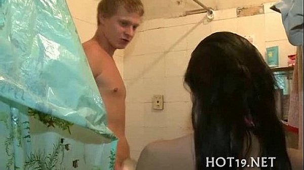 Babe bounds on long cock