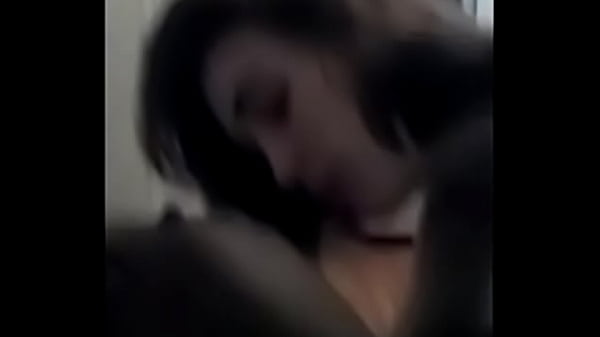 white girl gives a lovely blowjob to a black cock, she dreams amateur