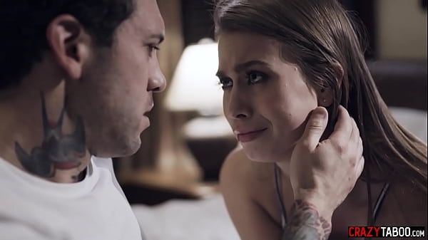 Pretty teen have threesome fuck with and stepfather