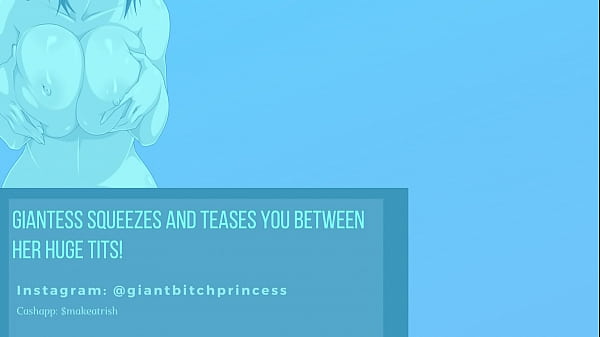 (audio only) Tiny Little Man Named Keith Gets Squished Between A Giantess's Huge Tits!  