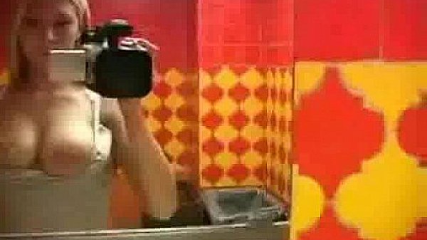 Nice blonde on the toilet