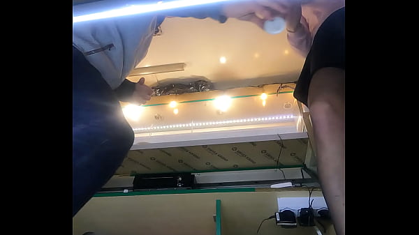 Stupid hostess working in mini skirt during winter