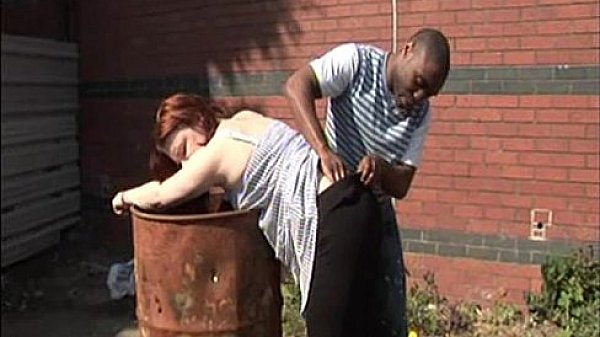 Interracial public spanking of white girl