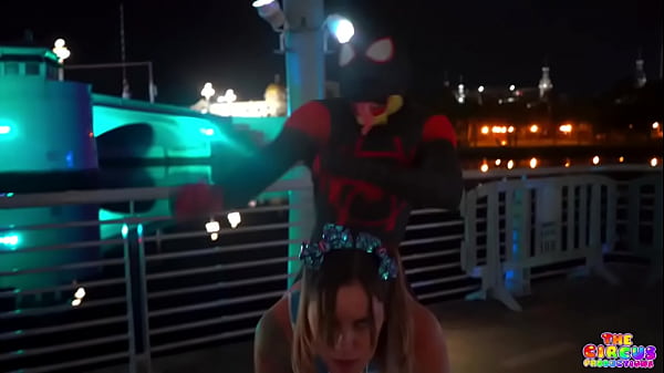 Gibby the clown fucks the dog sh!t out of Jaelynnpiggs outside dressed as Spider-Man