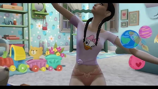 La putita de mi peque&ntilde;a  e inocente sobrina quiere jugar con mi verga