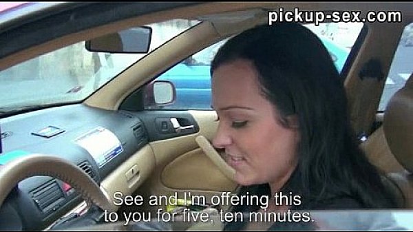 Real amateur Natali Blue gives head and banged in a car