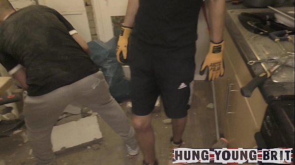 3 d. Council boys fuck whilst ripping out kitchen (building site banter)