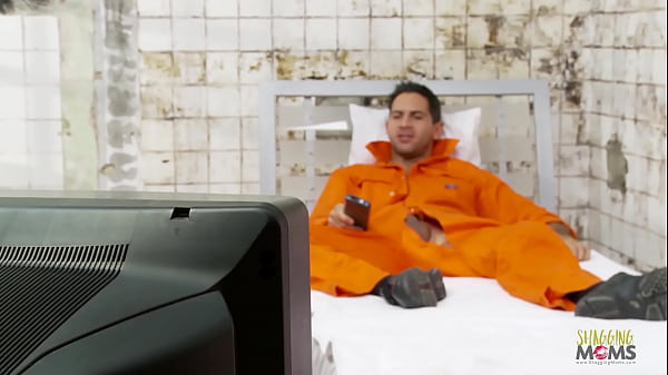 Handsome slut is fucking hard with big cock inmate in prison