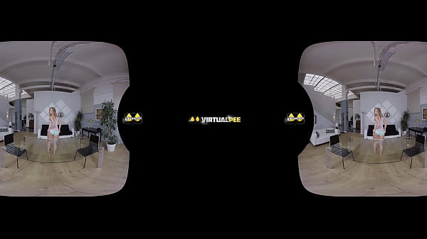 Virtual reality porn with Chrissy Fox who dives into her piss