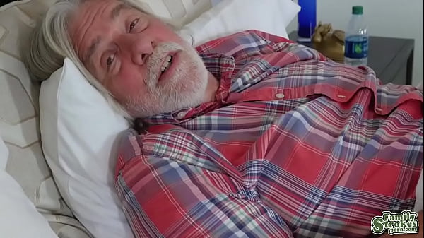 Rachael's hunk stepson gives her a nice rubdown which leads to hot sex