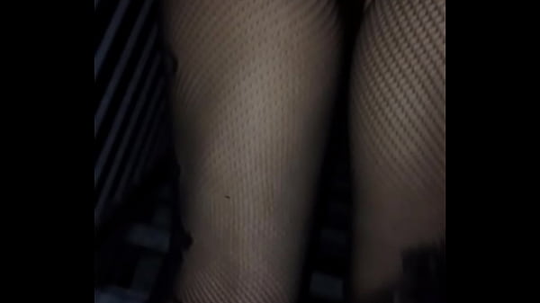 horny walk back after being fucked in heels on the car bonnet