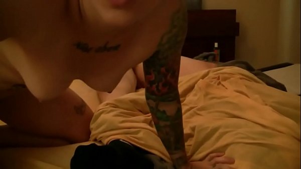 Green eyed tattooed chick