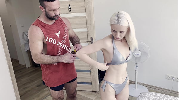 Step daughter Daruma Rai cheating her boyfriend with step daddy. Rough sex, Big Gapes, Balls Deep Anal and Facial