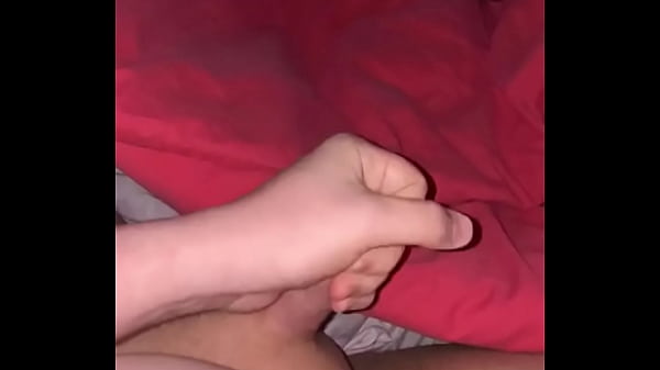 Wanking my hard cock with big load