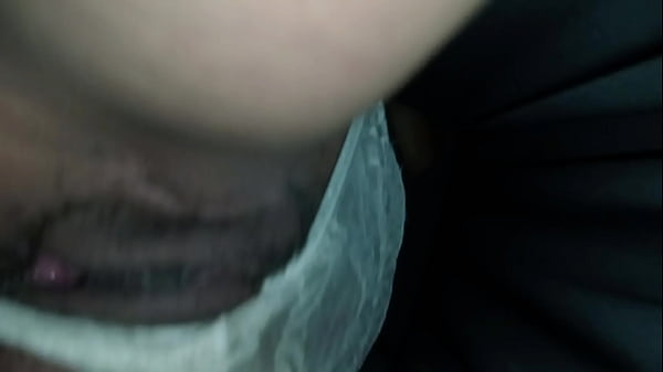 Under her skirt they put a finger in her pussy while she shows her tits and moans