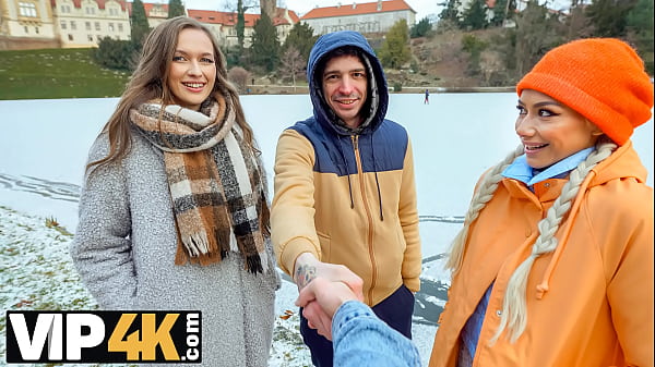 SWAP4K. Met an couple by the lake, worked hard on showing the girl what wild threesome is