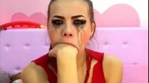cam girl gags herself on a dildo camsluts666.com