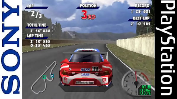 Playstation gameplay: JGTC (Year: 1997 TYO)  