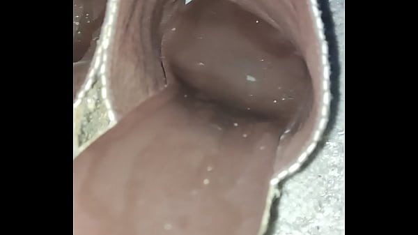 Cum on dirty wedge heels