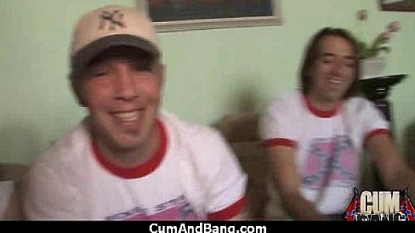 Black sluts mouth used by group of white cocks 27  