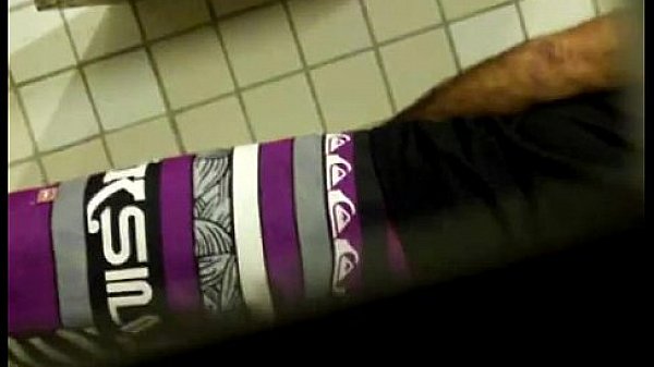 Spying in the public bathroom