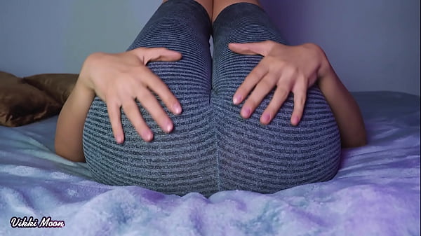 Sensual beautiful pussy masturbation in leggins