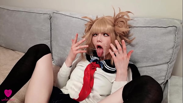 My Horny Academia: hungry cum slut Himiko Toga craves another load of cum in her tight shaved pussy