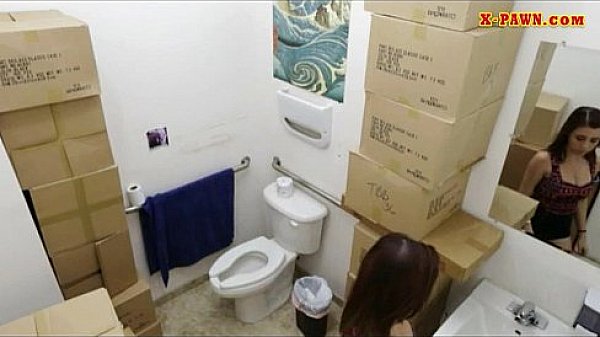 Babe gets fucked to get back the big silver chain she pawned