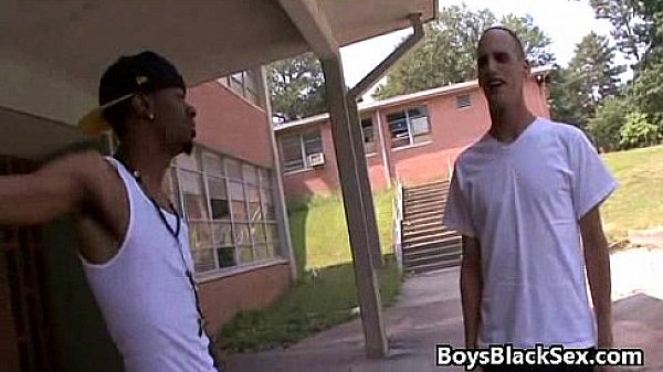 Blacks On Boys - Bareback Black Guy Fuck White Twink Gay Boy 20
