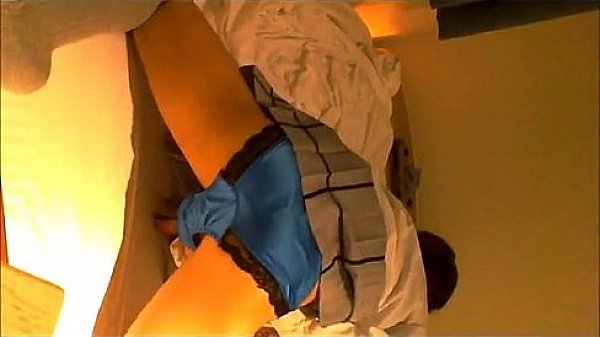 Cute asian crossdresser cums on panties