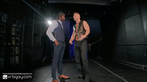 VR Bangers gay sex with Roman Todd striptease and blowjob HD porn