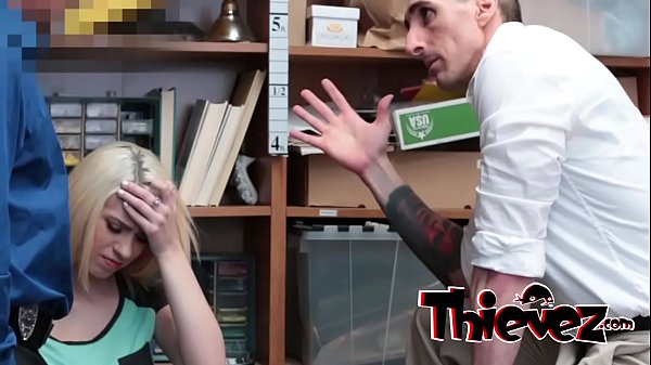 Hot as fuck teen cutie is a regular guest at the horny officers back room as she is a bad girl who needs to be taught a lesson quite often at Thievez 