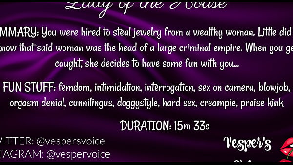 Erotic Audio (F4M) Female crime boss rides your cock to make you talk 