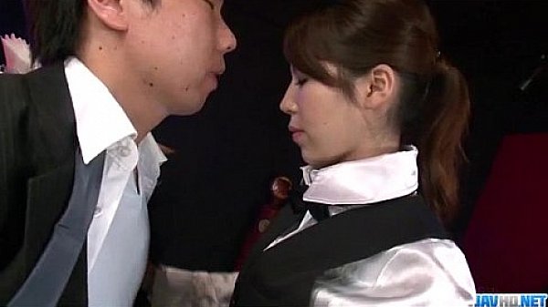 Office bimbo Rino Asuka blows on a big dick