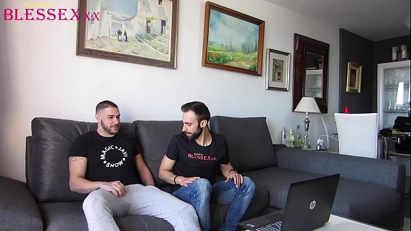 Straight males and friends trying new experiences 