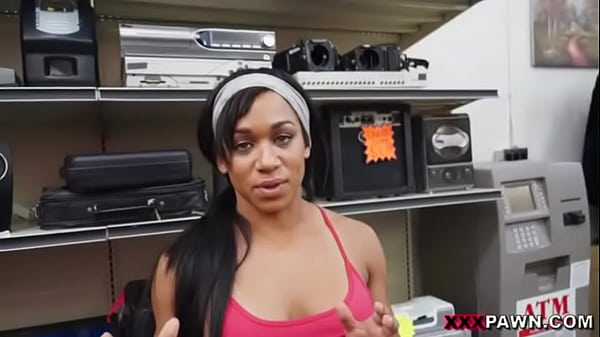 Muscular Chick Spreads Eagle For Cash!