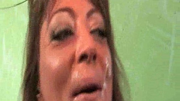 Two Black Facials for MILF Brunette