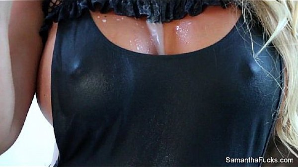 Samantha Saint Masturbates With Milk
