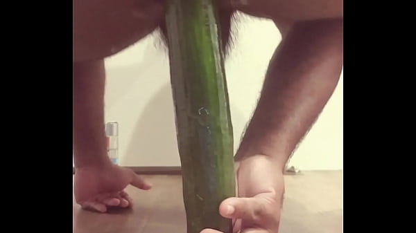 Riding a XL cucumber