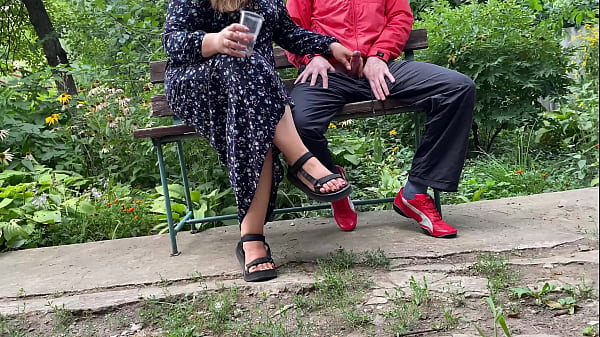 Cuckold Hubby's Curvy Wife Gets Cum Outdoors