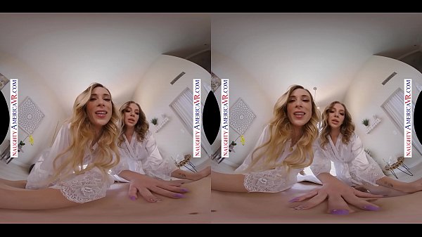 2 chicks same time with super hot babes Aiden Ashley and Tiffany Watson taking turns on your cock in VR