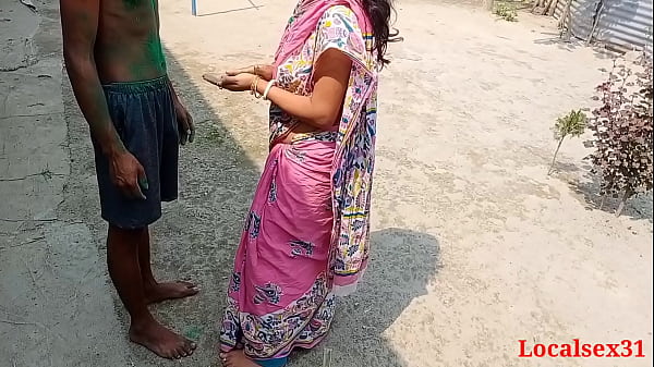Desi Married House Wife Saree fuck in Holi  