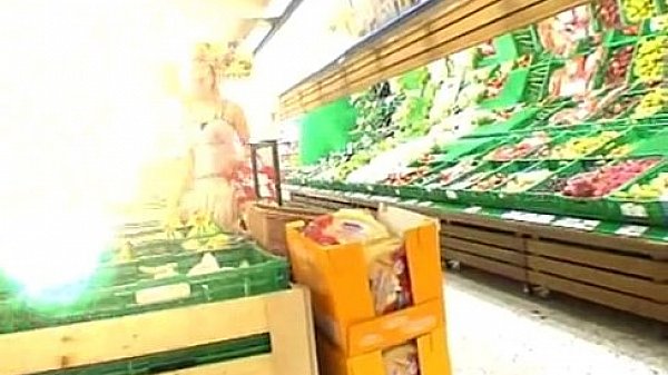 dirty yellow-haired girl drilled outdoor